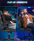 Ergonomic Gaming Chair Built For Long Gaming Sessions With Adjustable Height Big And Tall Design PU Leather Lumbar Support