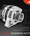 Reliable 12V 130Amp Alternator For Honda Accord And Acura TSX 2008-2012 2009-2014 2.4L L4 With 7 Groove Pulley CW Rotation S7 Class