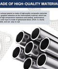 Image showing the Two Pack 2.48 Inch Car Exhaust Pipe Gasket With 3 Bolt Flange along with detailed material info