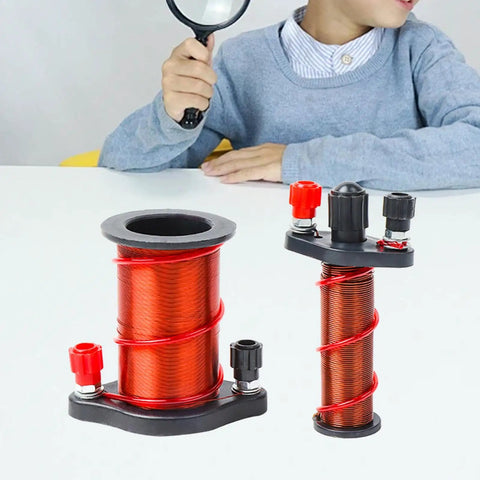 Physics Experiment Electromagnetic Induction Coil Kit for Students includes copper coils for hands-on classroom demonstration