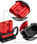 Close-up of red 6 Sets 6-10 Gauge Battery Quick Connect Disconnect Kit 50A 12-36V Quick Connector Wire Harness Plug components.