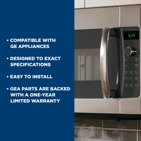 Stainless Steel Door Handle OEM Authorized Replacement Part For Appliances Compatible With WB15X21101 Models on microwave