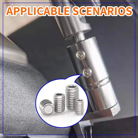 500Pcs Stainless Steel Set Screws Assortment Kit With Allen Head Grub Screws For Bathroom Fixtures And Towel Bar Sizes M2 5 M3 M4 Built For Tight Fits And Shock Resistant Assembly in use with metal parts.