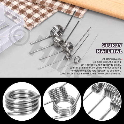 Stainless Steel Torsion Spring Kit With 45 Pieces In 15 Sizes Including 30mm 45 Degrees 40mm 90 Degrees And 50mm 120 Degrees V Shape Springs