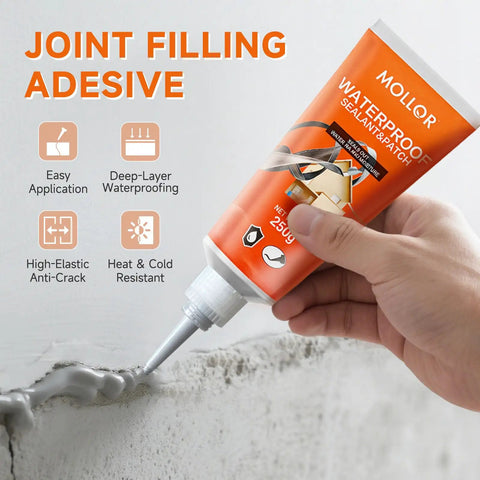 Heavy Duty Concrete Crack Filler For Driveways, Walkways, And Patios, Self Leveling Waterproof Outdoor Caulking Glue, Gray, 8.8 Fl Oz in use