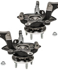 2 Front Steering Knuckles And Wheel Bearing Hubs Heavy Duty Replacement Kit For Ford Escape Mazda Tribute Mercury Mariner