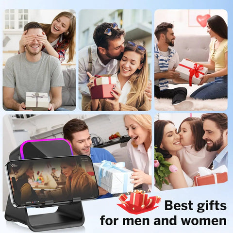 Induction Wireless Speaker With Phone Stand Five In One Bluetooth Speaker as a versatile gift for men and women