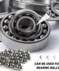 10 Piece Half Inch Steel Bearing Balls Kit For Precision Bearings 12.7mm Chrome Steel Balls Hardened Chrome Alloy Wear Resistant Set For Machinery RC Cars DIY Projects Great For Small Bearings And Precision Work. chrome steel bearing balls in a bearing assembly