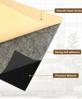 Close-up of Six Pack Adhesive Neoprene Foam Sheets One Eighth Inch Thick Twelve By Eight Inch showing smooth surface and strong adhesive backing.