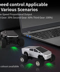 Mini 1:64 Scale Monster RC Truck With Lights, Rechargeable Alloy Shell by laptop showcasing speed control options