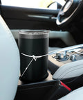 Winch Tow Glider Themed Stainless Steel Insulated Tumbler For Sailplane Lovers Who Live For Takeoffs And Soaring Keeps Coffee Hot And Drinks Cold On The Go A Must Have For Pilots And Aviation Fans in car cup holder