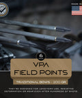 Six Pack Field Points 100 125 150 175 200 250 300 Grain Screw-In Points for Compound, Crossbow, and Traditional Bows