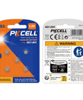 Rock Solid AG3 LR41 392 Button Battery Delivers Dead Reliable 1.5V Alkaline Power That Runs Smooth Across Thermometers And Devices With A Straight Up Leak Proof Build And Three Year Shelf Life Five Pack in blister packaging.
