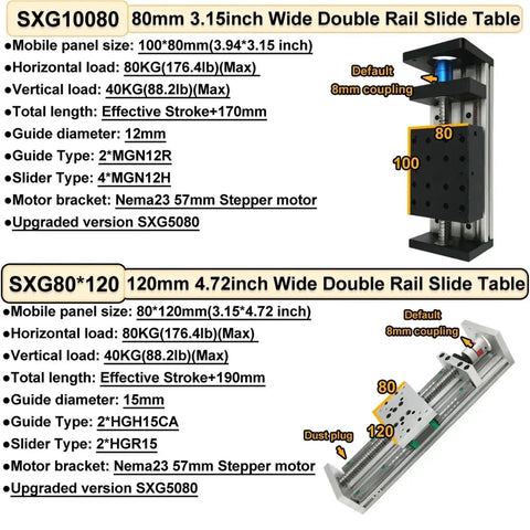 Rock Solid Heavy Duty Aluminum Motorized Linear Stage With Hella Smooth Ball Screw Slide Supporting Up To 250KG Loads for Industrial Automation