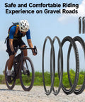 All In One Bike Tire And Inner Tube Kit Includes 2 Tires 700x38c And 2 Tubes 700x35/43c With 48mm Schrader Valves Plus 2 Tire Levers for cycling