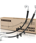 Front Brake Hydraulic Hose For Ford E250 E350 Econoline And E450 Super Duty 2-Piece Front Left Replacement Direct Fit ABS Compatible Fits 1995 Through 2005 E Series
