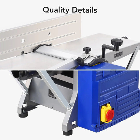 Heavy Duty Benchtop Wood Planer Thickness Machine 1250 Watt Motor 29 Inch Worktable Planes Like A Dream Zero Sweat Operation Tames Tough Boards For Serious Shop Work Any Weekend