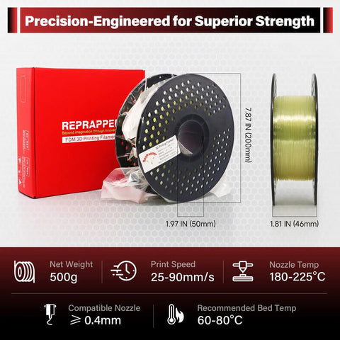 Top Shelf Pva Filament For 3d Printers Delivers Reliable Water Dissolving Support In 1 Point 75 Mm Natural Color With 0 Point 5 Kg Spool That Lets You Crack Off Tough Brackets Fast While Shielding Your Design And Matching Ams Runners For Steady Output
