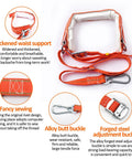 Tree Climbing Spikes With Pro Arborist Gear Kit Including 10m Nylon Rope, Safety Belt, Scissors And Saws, Leather Protective Gear