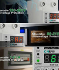 Adjustable Voltage Current Protector For Home And Shop Setup Smart Circuit Breaker 110 To 120V And 220 To 240V Low Voltage Cutoff Overvoltage And Overcurrent Protection 1 To 63 Amps Auto Reset AC Disconnect 19 Configurable Parameters for DIN rail