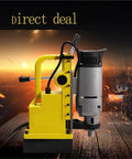 Pro Level Magnetic Drill Press With 1200 Watt Motor And Kickass 12000 Newton Suction Force To Lock Onto Steel and crush metals on job site.