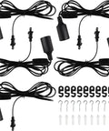 Plug In Hanging Light Kit Dope Retro Industrial Pendant Lights With E26 E27 Fits 9.8 Foot Cord On Off Switch 5 Pack components