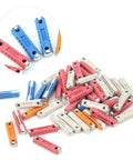 Top Shelf European Classic Car Torpedo Fuse Kit 50 Piece Set with 5A 8A 16A 25A Amps Heavy Duty Zinc Alloy Blades in assorted colors.