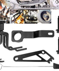 Ford 4.6L 5.4L 3V Engines Timing Belt Tool Set with valve spring compressor and cam phaser holder.
