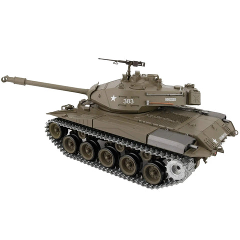 One Sixteenth Scale US M41A3 Walker Bulldog RC Tank with 2.4GHz radio control, realistic metal tracks, 360 degree turret