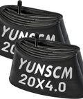 Two-Pack 20x4 Fat Bike Tubes With 32mm AV32 Schrader Valve For 20 Inch Fat Tires 3.5 4.0 Inch Electric Bikes Inner Tubes Upgrade Or Spare