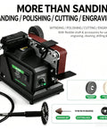 Super Slick Mini Belt Sander Workhorse With Polishing And Carving Accessory Kit For Wood Metal And Plastic Fast 7000 Rpm electric grinder tool with flexible shaft.