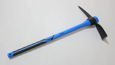 35 Inch Forged Heavy Duty Adze Pick Mighty Pickaxe Mattock Tool With Beveled Edge And Fiberglass Handle for rugged digging