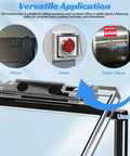 Two Button Switch Guard Cover Transparent Push Button Safety Protector For PC Dishwasher Washing Machine Elevator Prevents Accidental Shutdowns With Easy Tool Free Installation And Durable Crystal Clear Shield.