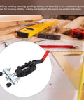 Built Tough Double Headed Toggle Clamp, Heavy Duty Push Pull Clamp With 600kg Clamping Force for Woodworking Jigs and Fixtures, Red Handle
