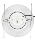 Big Time Brightness Rotatable Led Retrofit Downlight Gimbal showing back panel with adjustable color temp labels and mounting clips.