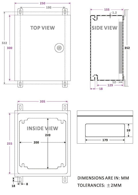 IP65 Weatherproof Metal Wall Mount Enclosure Box For Electrical Controls And Components Built Tough Heavy Duty Steel Cabinet With Mounting Plate And Wall Bracket 12 X 10 X 6 Inches NEMA 4 Rated For Indoor Outdoor Use