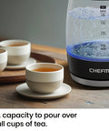 Fast 1.8L Electric Kettle 1500W For Quick Boil Tea Coffee with cups on table