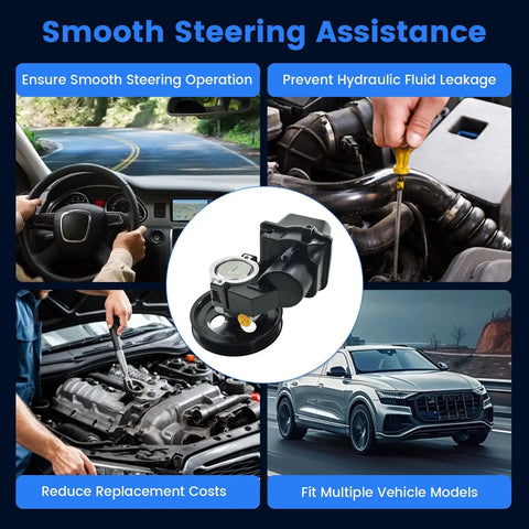 Power Steering Pump With Pulley Replacement Fit For 2004-2007 Buick Rainier, 2002-2009 Chevy Trailblazer, 2002-2009 GMC Envoy, 2002-2004 Oldsmobile Bravada, 2005-2009 Saab, 2007-2008 Isuzu Ascender Beefed Up Auto Replacement