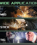 Wide application of MIG, Stick, and TIG welding with Auto Darkening Welding Helmet With Pro Grade True Color View.