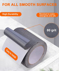 Heavy Duty Non Slip Stair Tape 4 Inch By 60 Feet For Outdoor Steps Waterproof Anti Skid Tape For Concrete Floors Grey shown unrolled