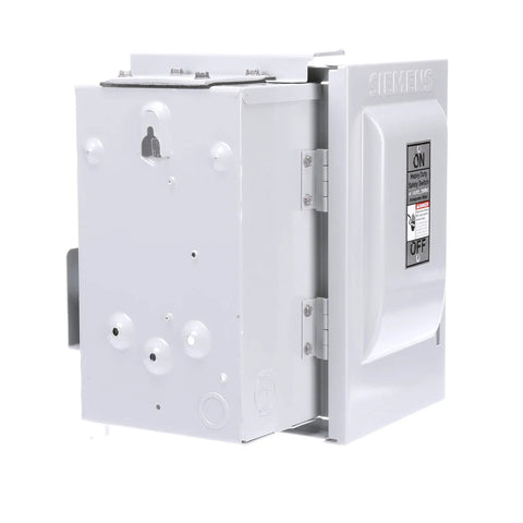 Heavy Duty 30 Amp 3 Pole 600 Volt Non Fused Safety Switch With 3 Wire HD Type 3R side view showing mechanism
