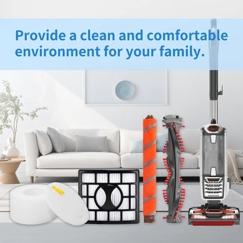 Soft Bristle Brushroll HEPA Foam Filter Replacement Kit For DuoClean NV800 NV800W NV801 NV801Q NV803 UV810 Vacuum Cleaners