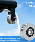 4 Piece U Groove Track Guide Bearings Set for Pulleys and Rails, U Type Roller Wheels, 40mm Outer Diameter, 8mm Bore, Alloy Steel, Heavy Duty, Easy Install, Smooth Rolling, Symmetrical Alignment on rope pulley
