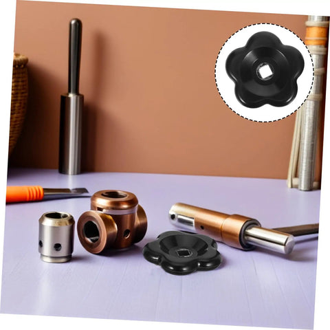 2-Pack Black Bakelite Valve Handwheel Knobs With 60mm Butterfly Handles, 8x8mm Stem Replacement for outdoor water spigots on table