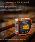 Top Notch Rechargeable Digital Angle Finder With Twin Laser Alignment And Rock Solid Magnetic Base For Carpenters And DIY Hustlers Demanding Dead On Precision On Every Tight Job Site waterproof inclinometer with low battery indicator