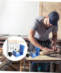 Woodworker using Pocket Hole Jig Angle For Precise Pocket Woodworking Do It Yourself Friendly Cabinet And Furniture Assembly Tool