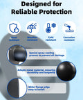 Heavy-Duty 6 Inch Metal Duct Connector Flange and Dryer Vent Fitting with Built-In Heat Resistance features heat, weather, and corrosion resistance.