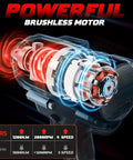 Half Inch Compact Impact Wrench With FRIC Ring 250 Ft Lb Breakaway Torque Brushless Motor Four Mode Drive LED Light cross-section