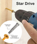 Tan Epoxy Coated Deck Screws Two And A Half Inch For Timber And Fencing Size Ten Wood Screws 100 Pack Built For Outdoors