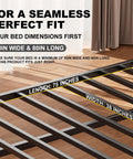Heavy Duty Queen Bunkie Board With No Sweat Tool Free Setup, shown dimensions for optimal fit, 60x80 support frame.